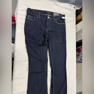 White House Black Market Dark Blue Flare Jeans